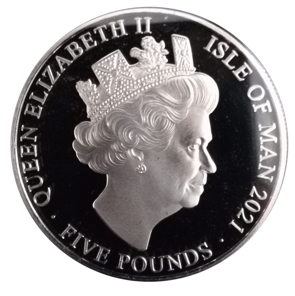 Isle of Man 5 Pounds - Elizabeth II 95th Birthday obverse