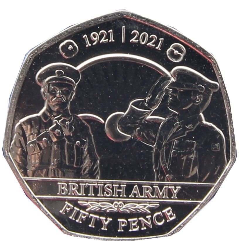 Jersey 50 pence - Elizabeth II RBL - British Army