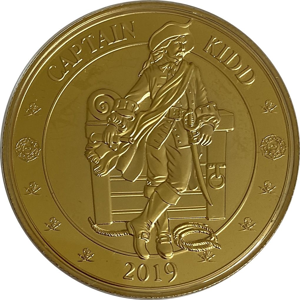 Gibraltar 20 Pence Captain Kidd reverse