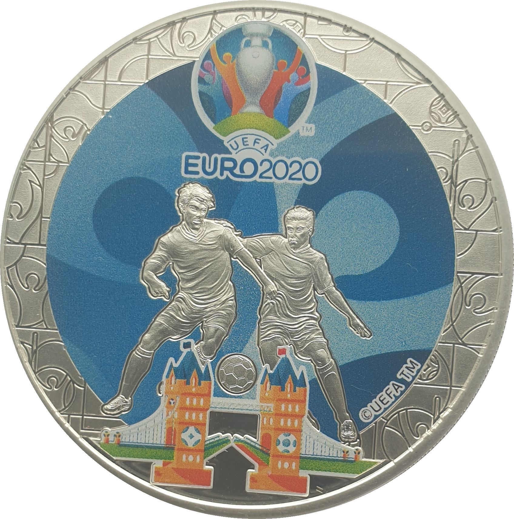 Gibraltar 1 Pound - Elizabeth II UEFA