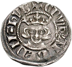 1 Penny - Edward I Sterling type; class 4b obverse