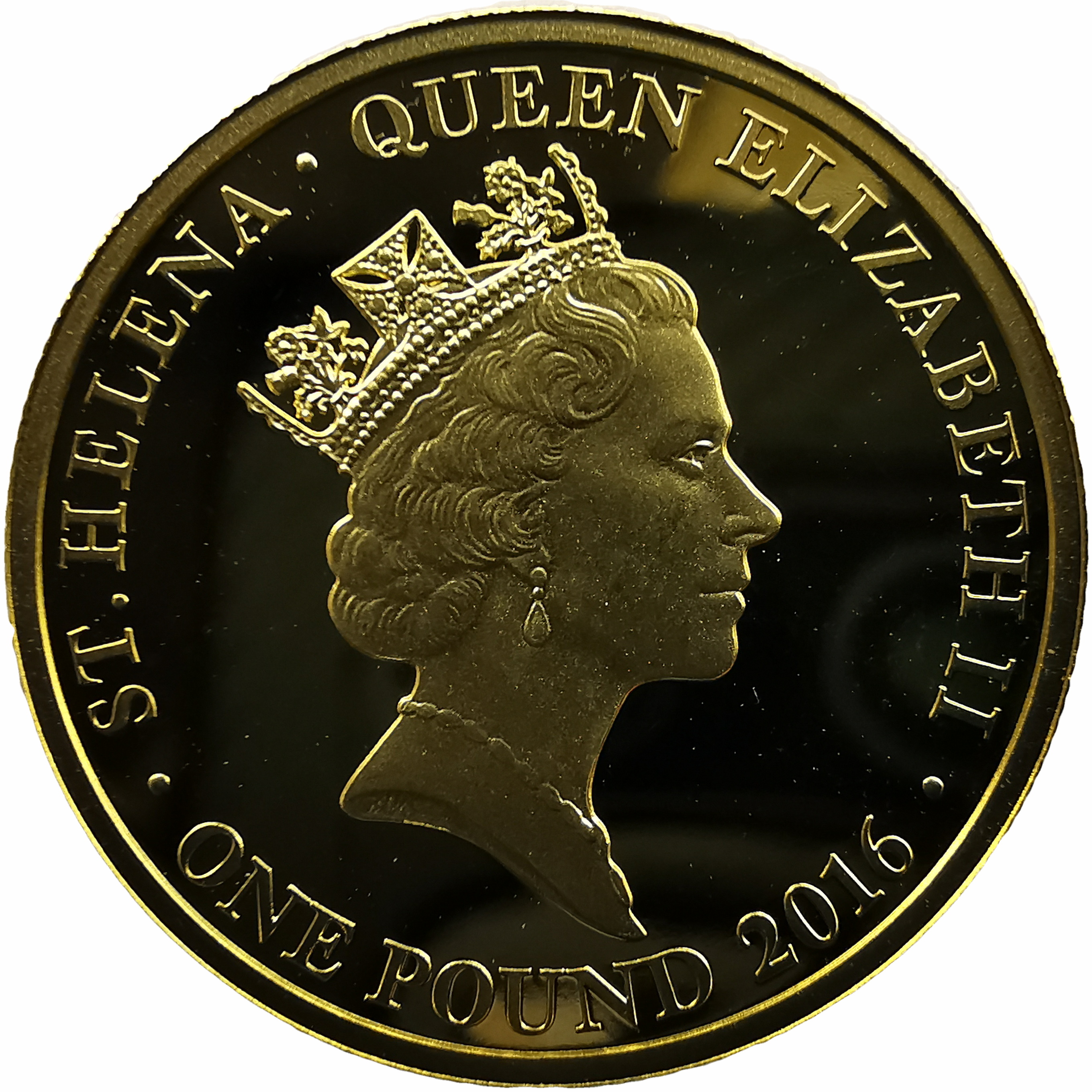 Saint Helena 1 Pound - Elizabeth II Danish East India Company - 400 Years Jubilee obverse