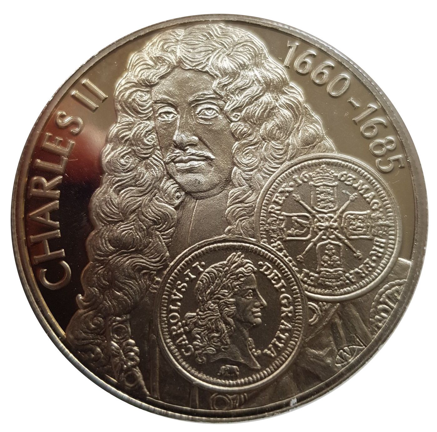 Falkland Islands 50 Pence - Elizabeth II Charles II