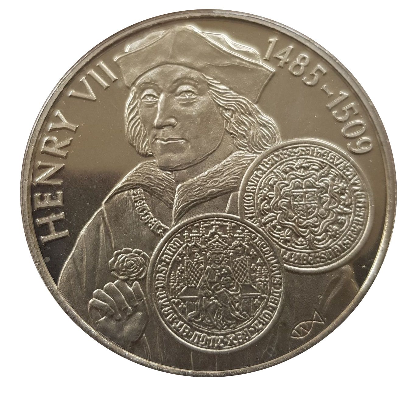 Falkland Islands 50 Pence - Elizabeth II King Henry VII of England