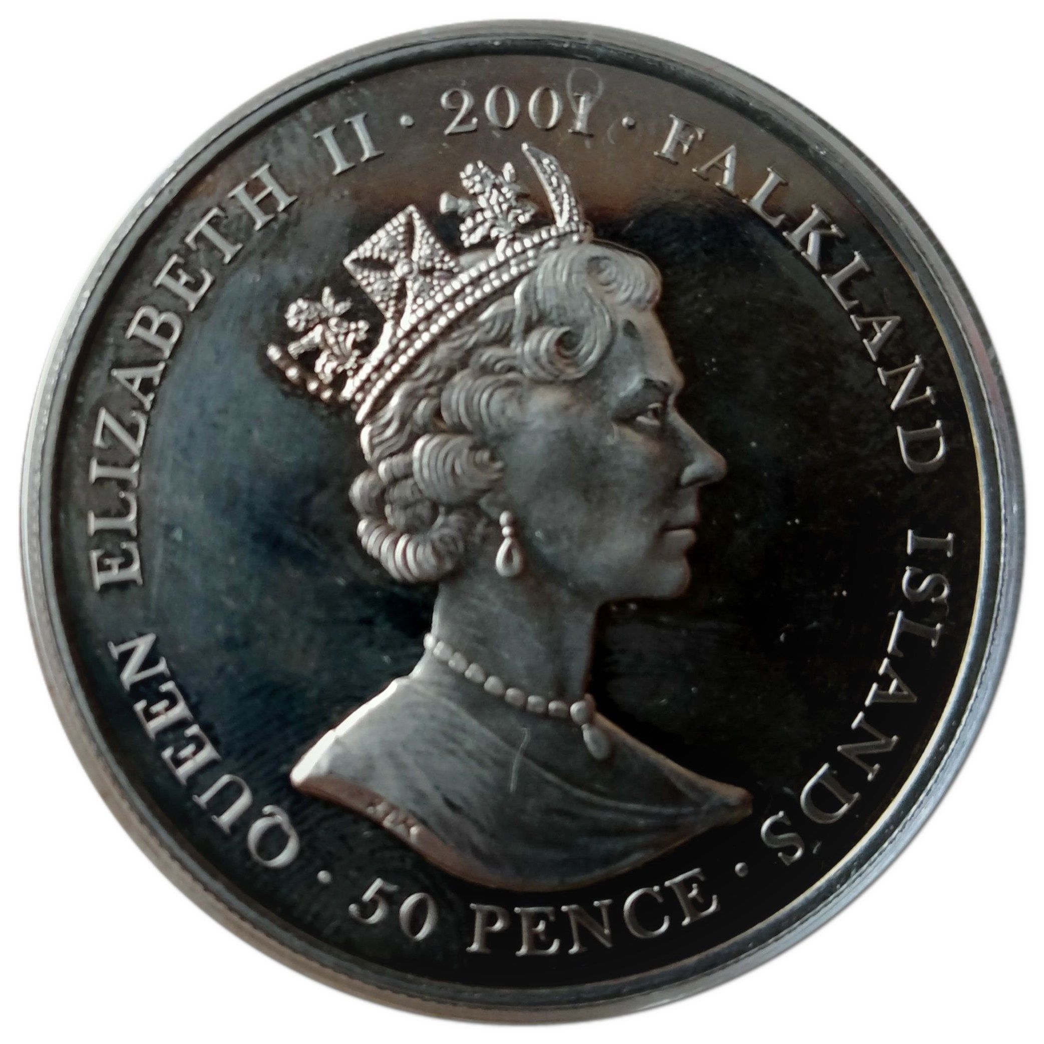 Falkland Islands 50 Pence - Elizabeth II Queen Victoria obverse
