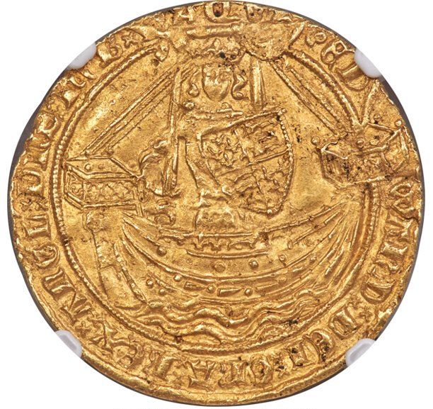 1 Noble - Edward III Treaty period; London obverse