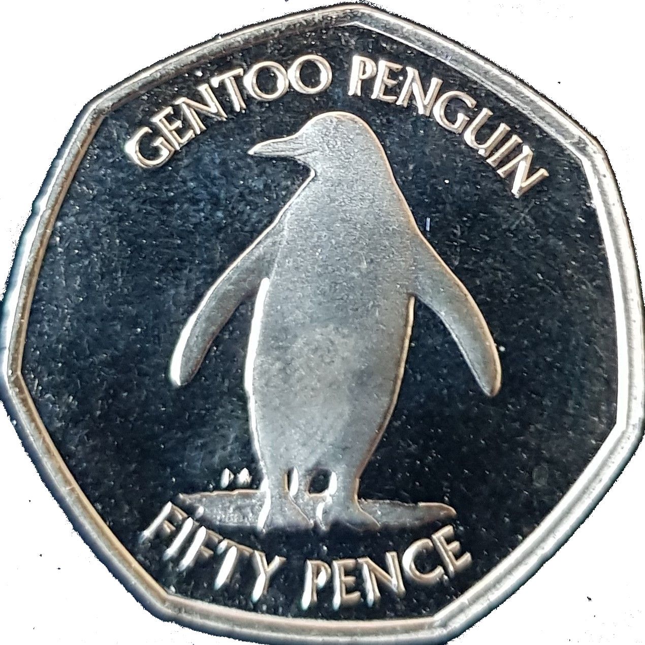 South Georgia and the South Sandwich Islands 50 Pence - Elizabeth II Gentoo Penguin