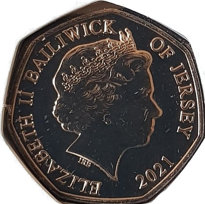 Jersey 50 Pence - Elizabeth II RBL - Remembrance Poppy obverse