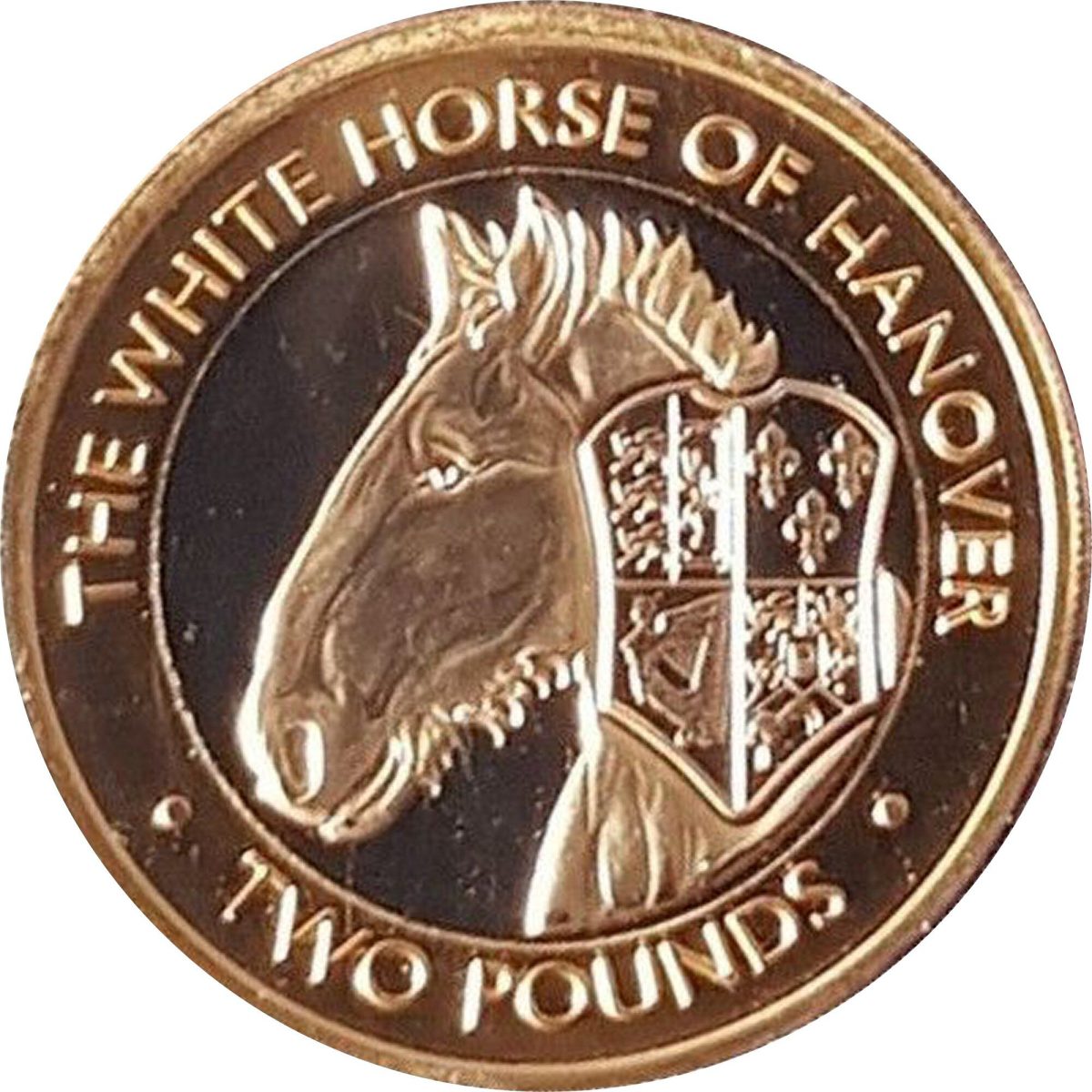 British Indian Ocean Territory 2 Pounds - Elizabeth II The White Horse of Hanover reverse