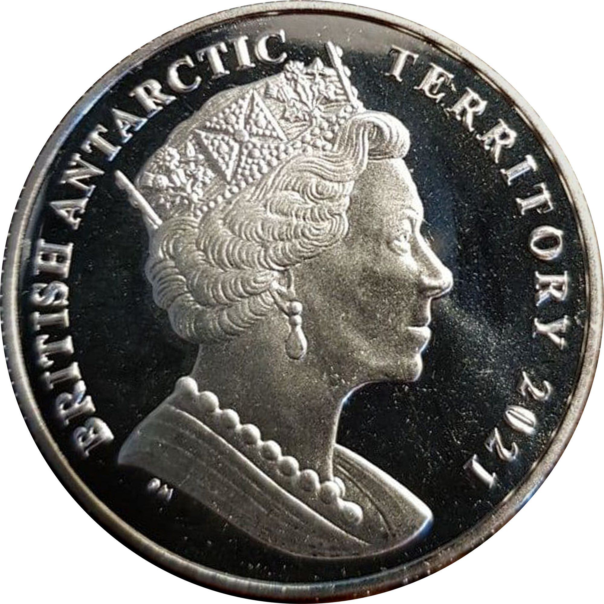 British Antarctic Territory 2 Pounds - Elizabeth II Barbeled plunderfish obverse
