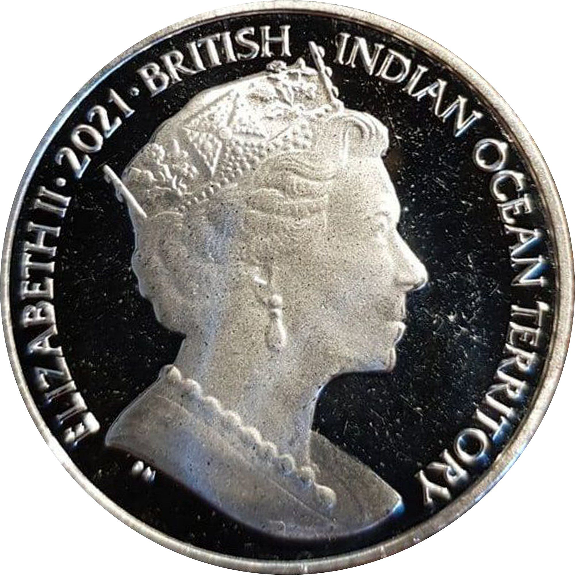 British Indian Ocean Territory 2 Pounds - Elizabeth II Parrotfish obverse