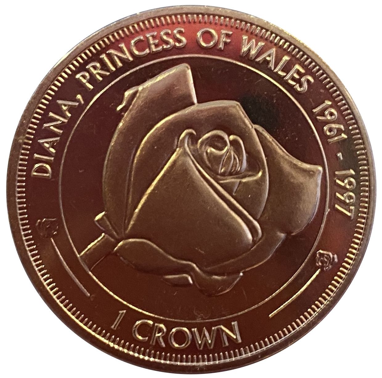 Ascension Island 1 Crown - Elizabeth II Diana, Princess of Wales