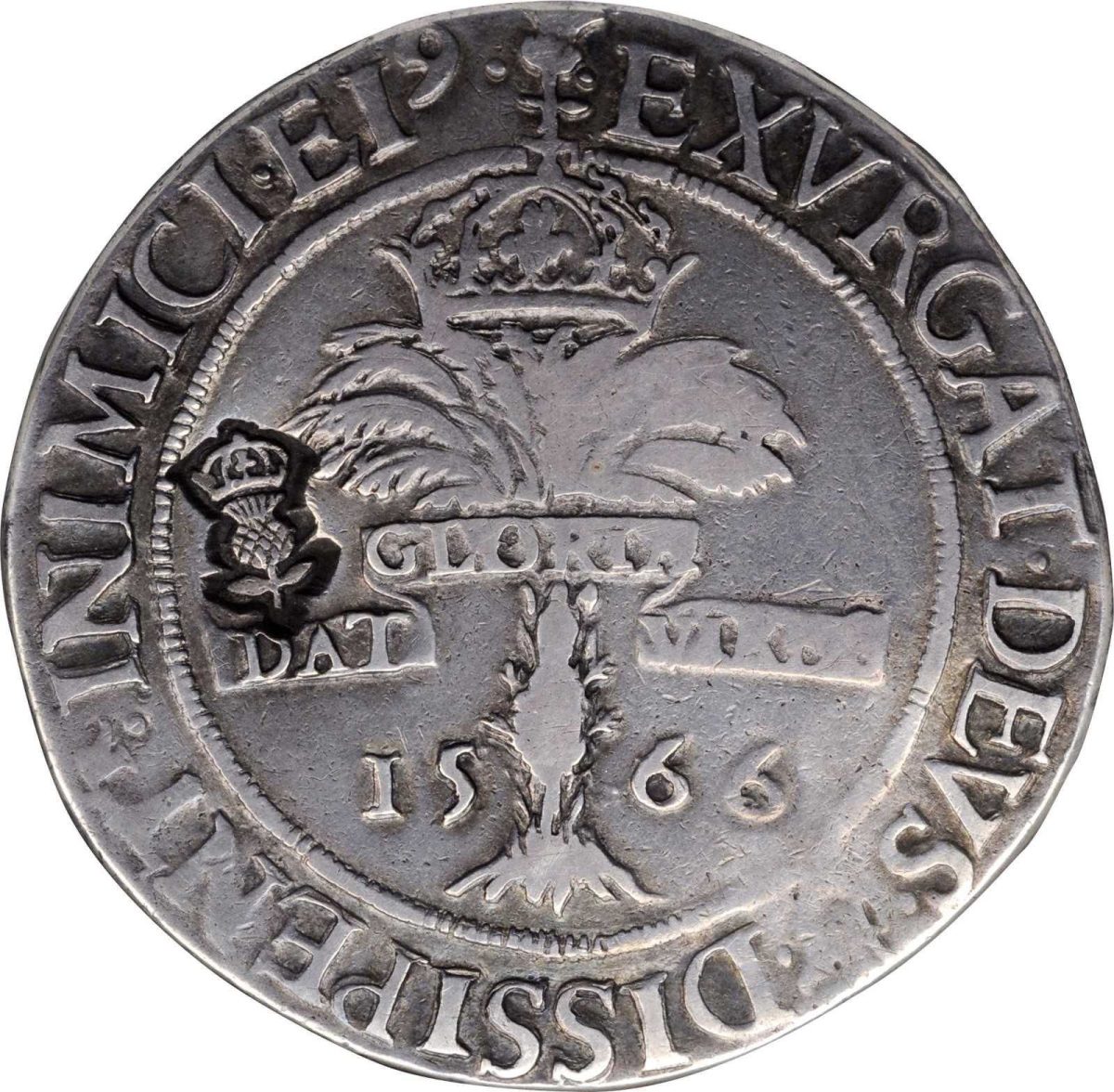 Scotland 1 Ryal - Mary and Henry Darnley 4th Period, Type II, Countermark of 1578
