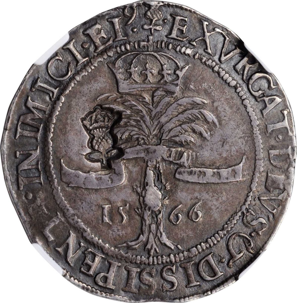 Scotland ⅔ Ryal - Mary and Henry Darnley 4th Period, Countermark of 1578