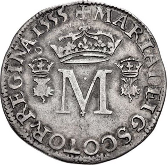 Scotland 1 Testoon - Mary I 1st Period, Type II obverse