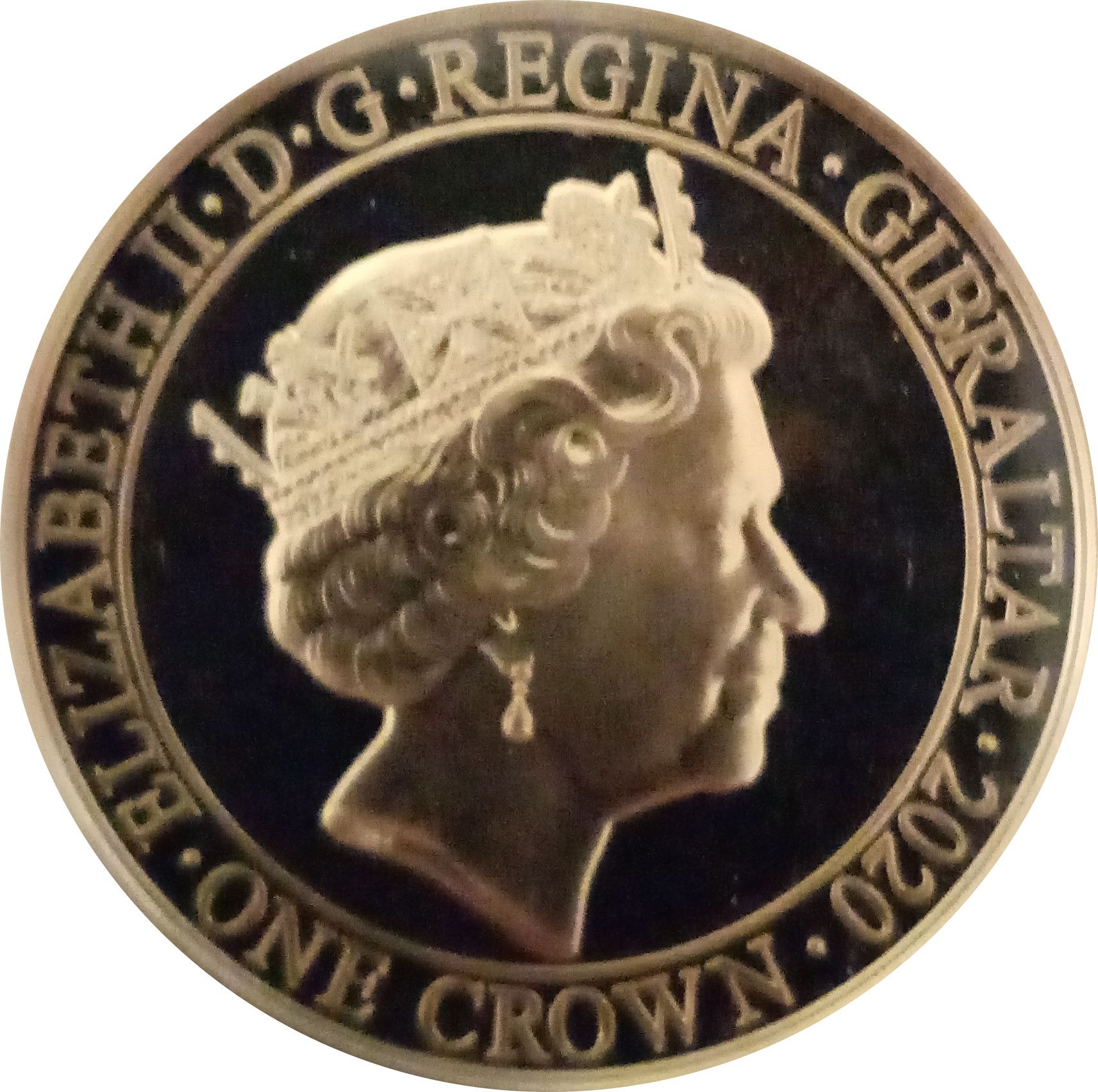 Gibraltar 1 Crown - Elizabeth II Vera Lynn - Sincerely yours obverse