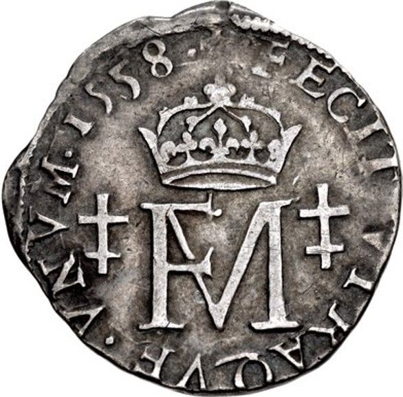 Scotland ½ Testoon - Francis and Mary 2nd Period, Type I