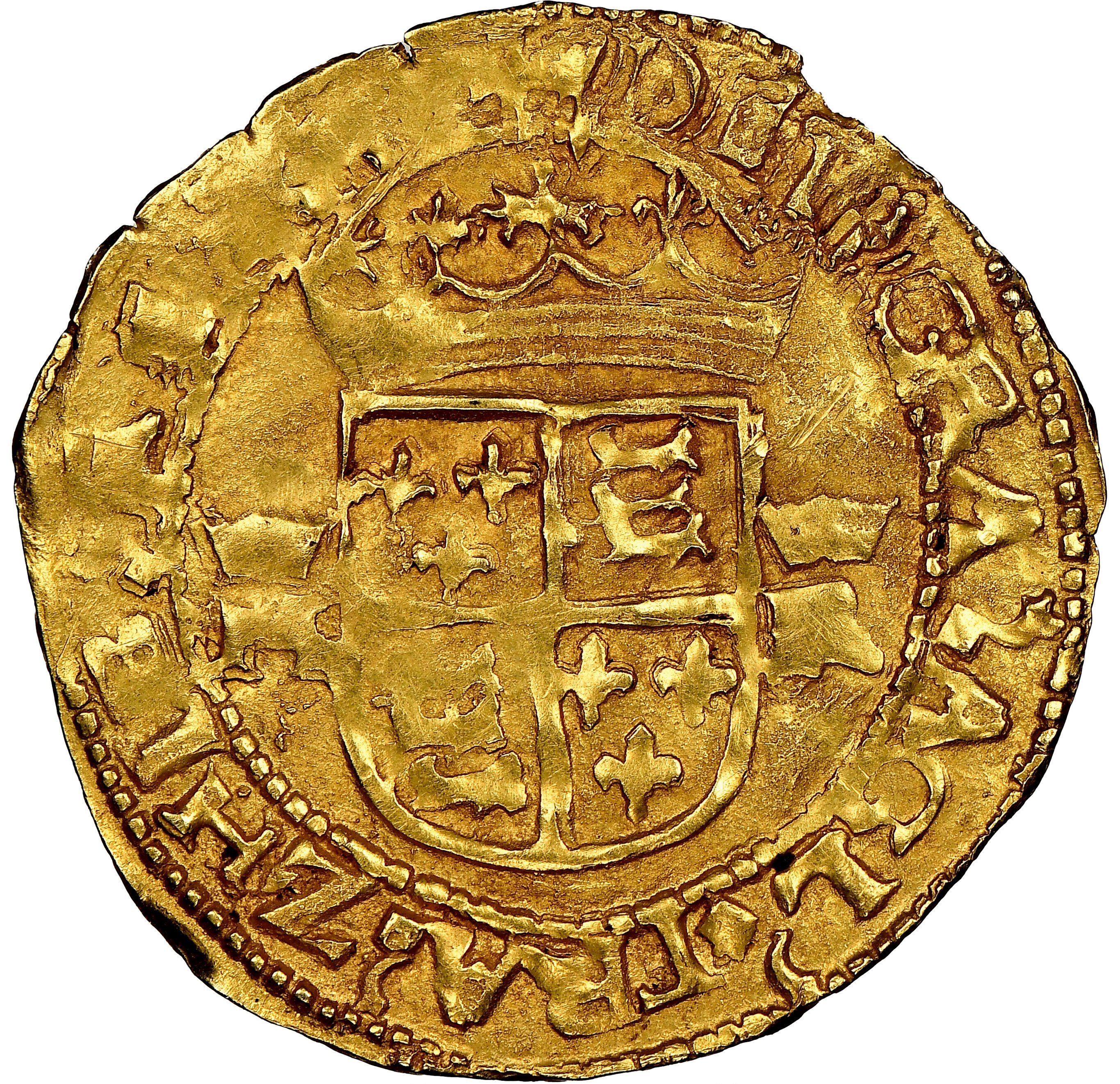 1 Crown - Henry VIII Posthumous; London reverse