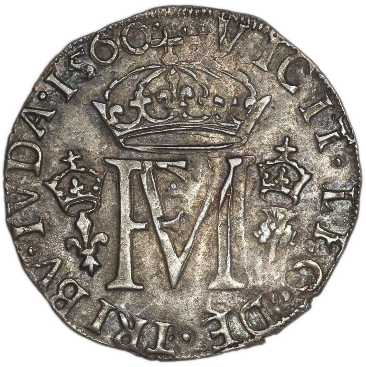 Scotland ½ Testoon - Francis and Mary 2nd Period, Type II