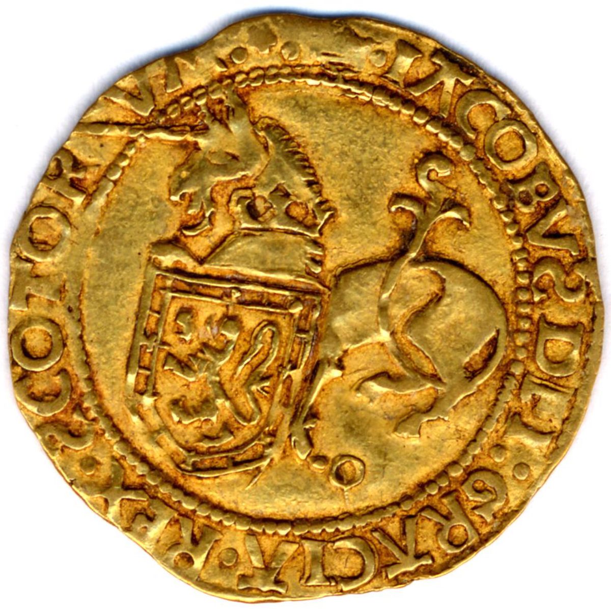 Scotland ½ Unicorn - James V 1st Coinage obverse