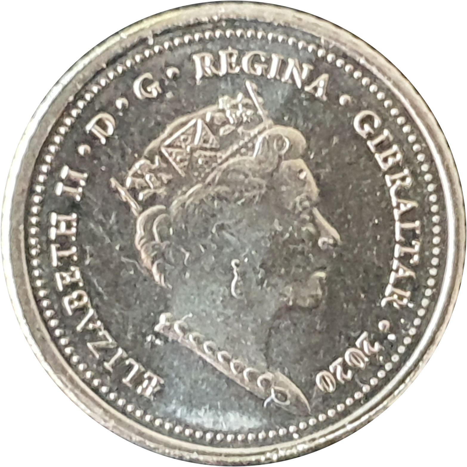 Gibraltar 5 Pence - Elizabeth II Windsor Bridge obverse