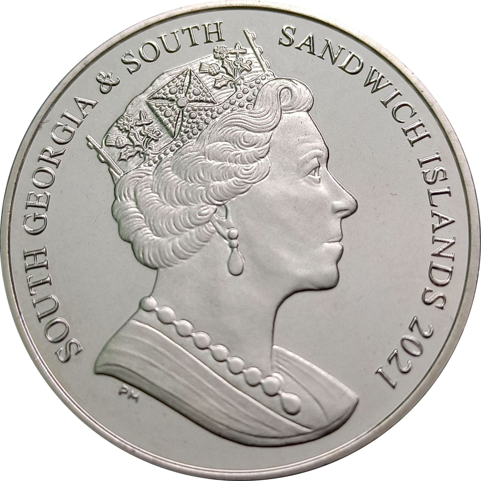 South Georgia and the South Sandwich Islands 2 Pounds - Elizabeth II Angel Wings obverse