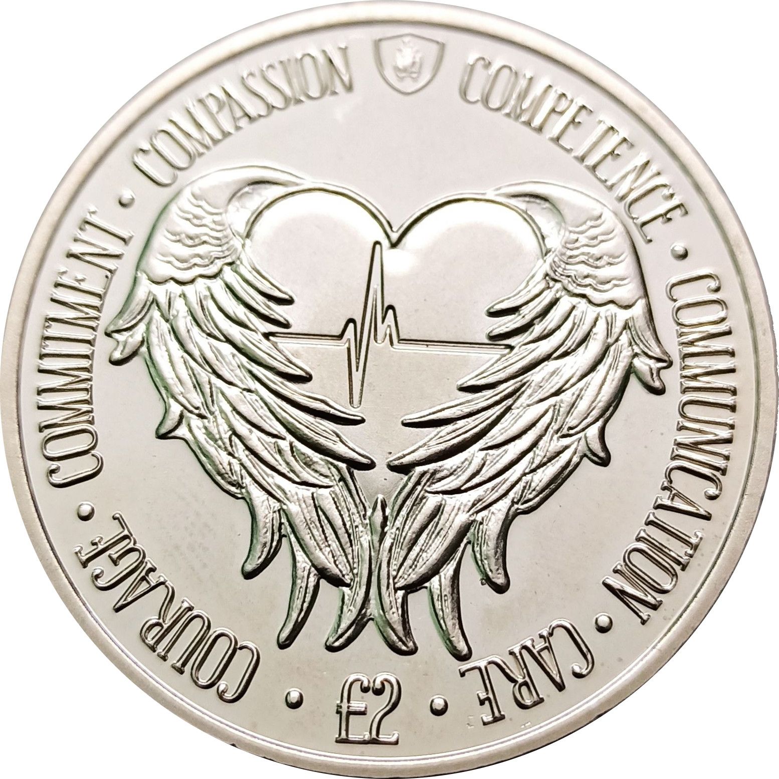 South Georgia and the South Sandwich Islands 2 Pounds - Elizabeth II Angel Wings
