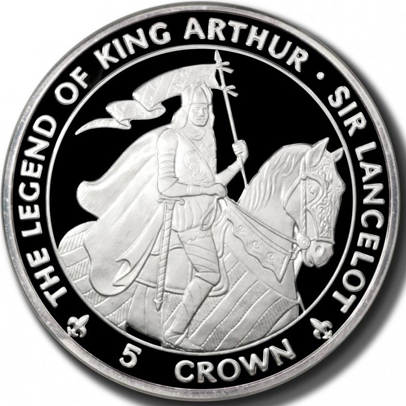 Isle of Man 5 Crowns - Elizabeth II Sir Lancelot