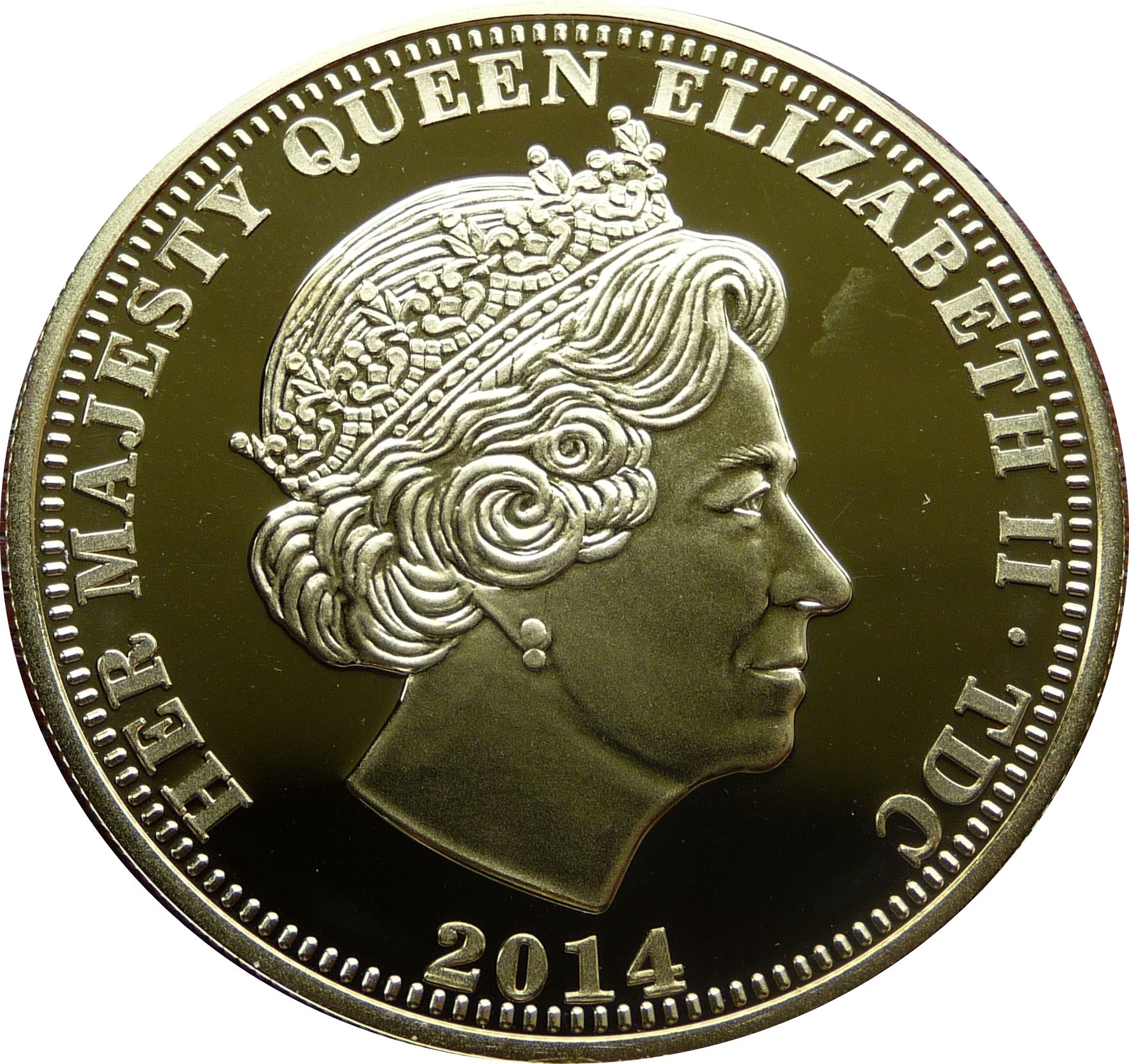 Tristan da Cunha 1 Crown - Elizabeth II Armistice Day obverse