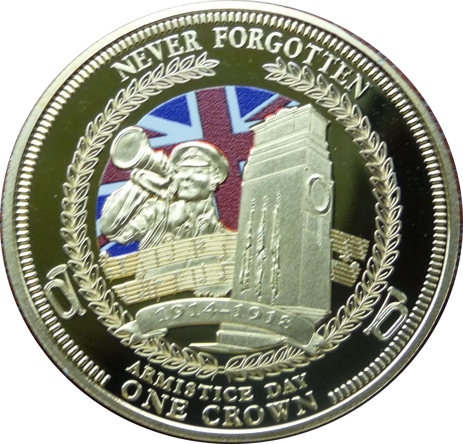 Tristan da Cunha 1 Crown - Elizabeth II Armistice Day