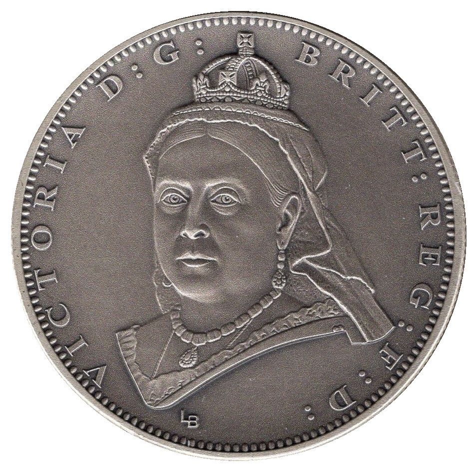 Isle of Man 5 Pounds - Elizabeth II Victoria - Jubilee Portrait
