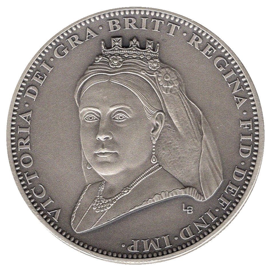 Isle of Man 5 Pounds - Elizabeth II Victoria - Old Portrait reverse