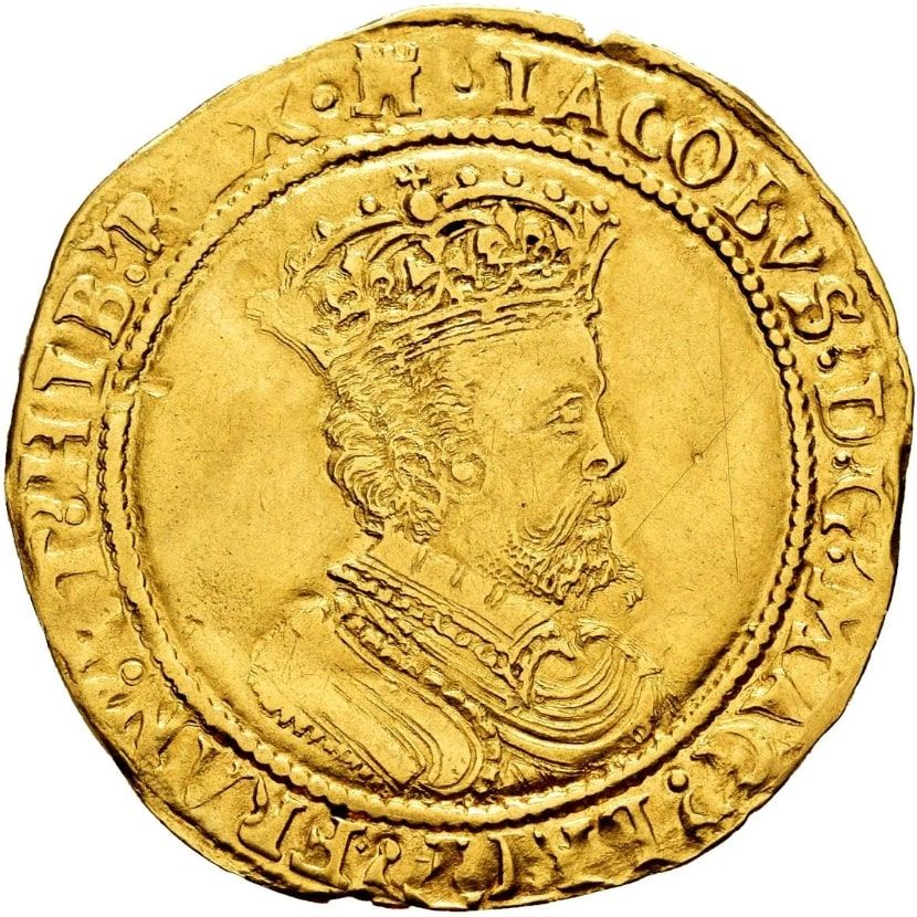 Double Crown - James I 2nd coinage; 5th bust obverse