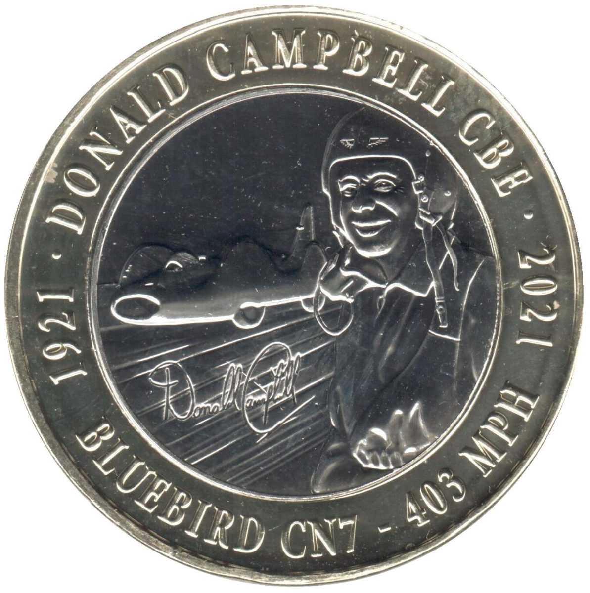 Guernsey 2 Pounds Donald Campbell - Bluebird CN7
