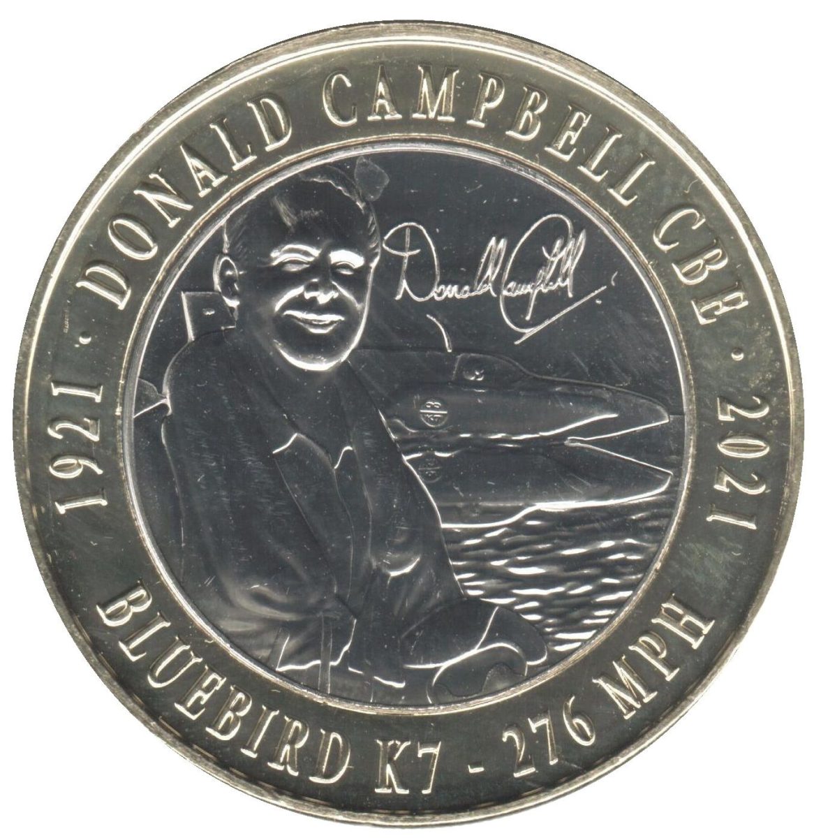 Guernsey 2 Pounds Donald Campbell - Bluebird K7