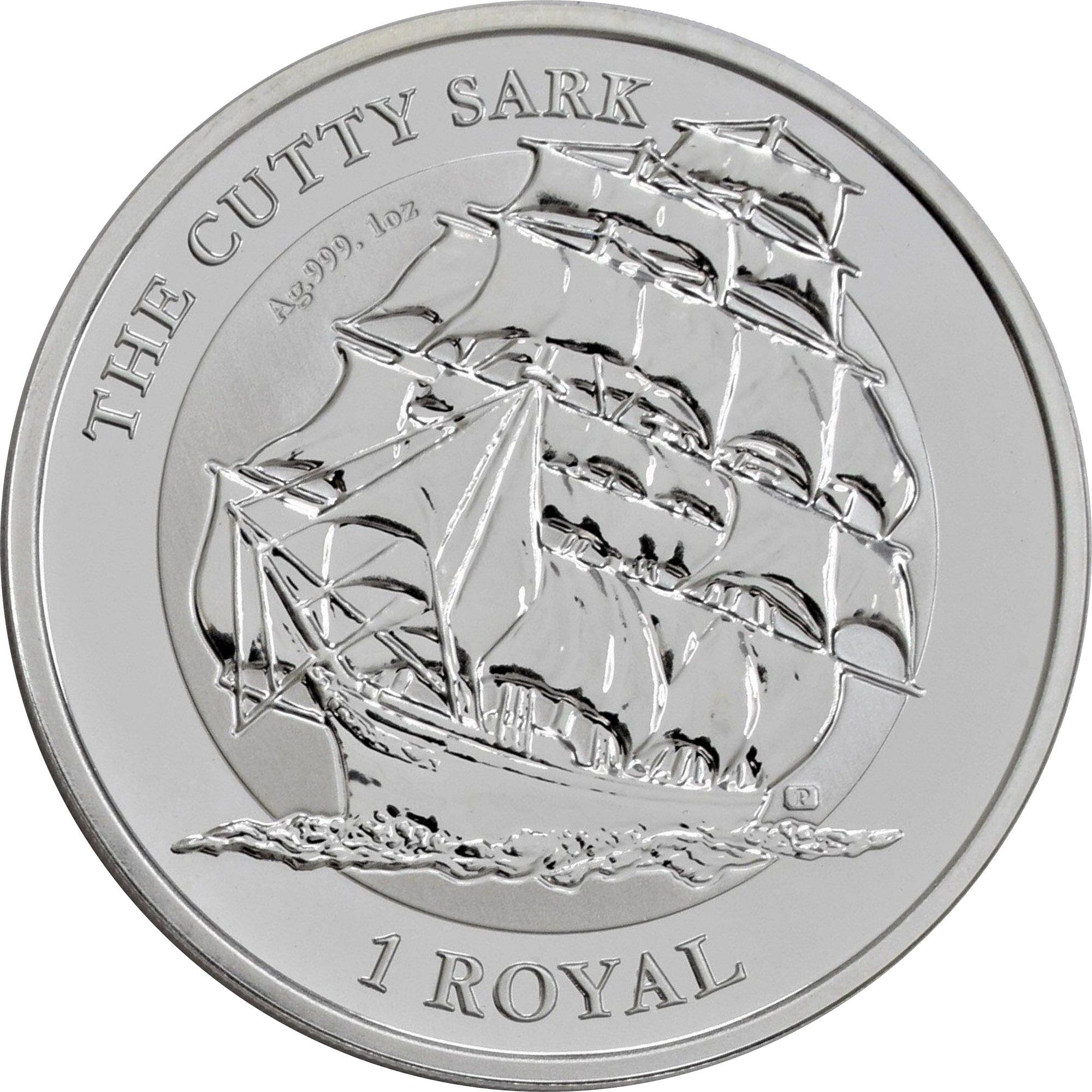 British Indian Ocean Territory 1 Royal - Elizabeth II The Cutty Sark; Silver bullion