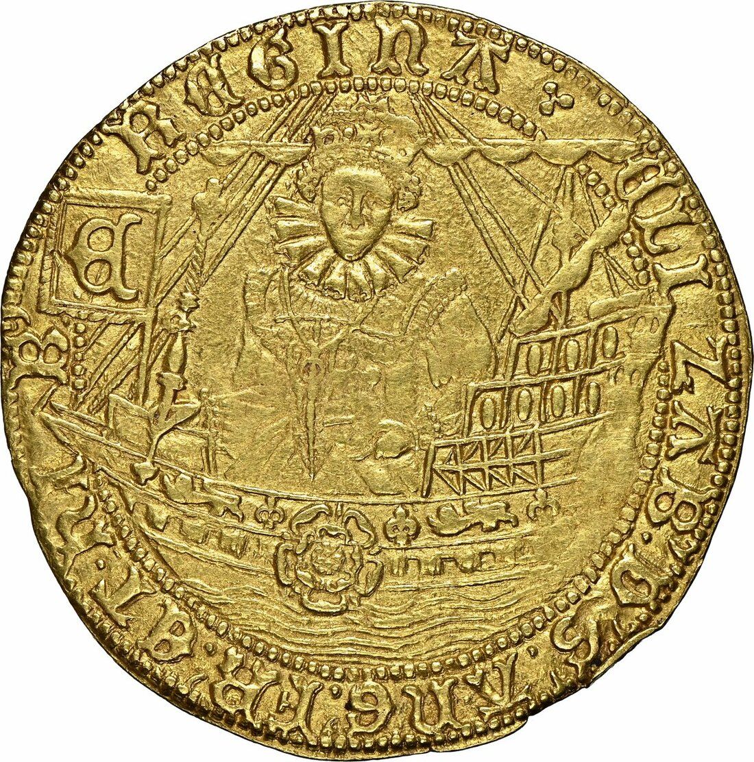 1 Ryal - Elizabeth I 6th issue obverse