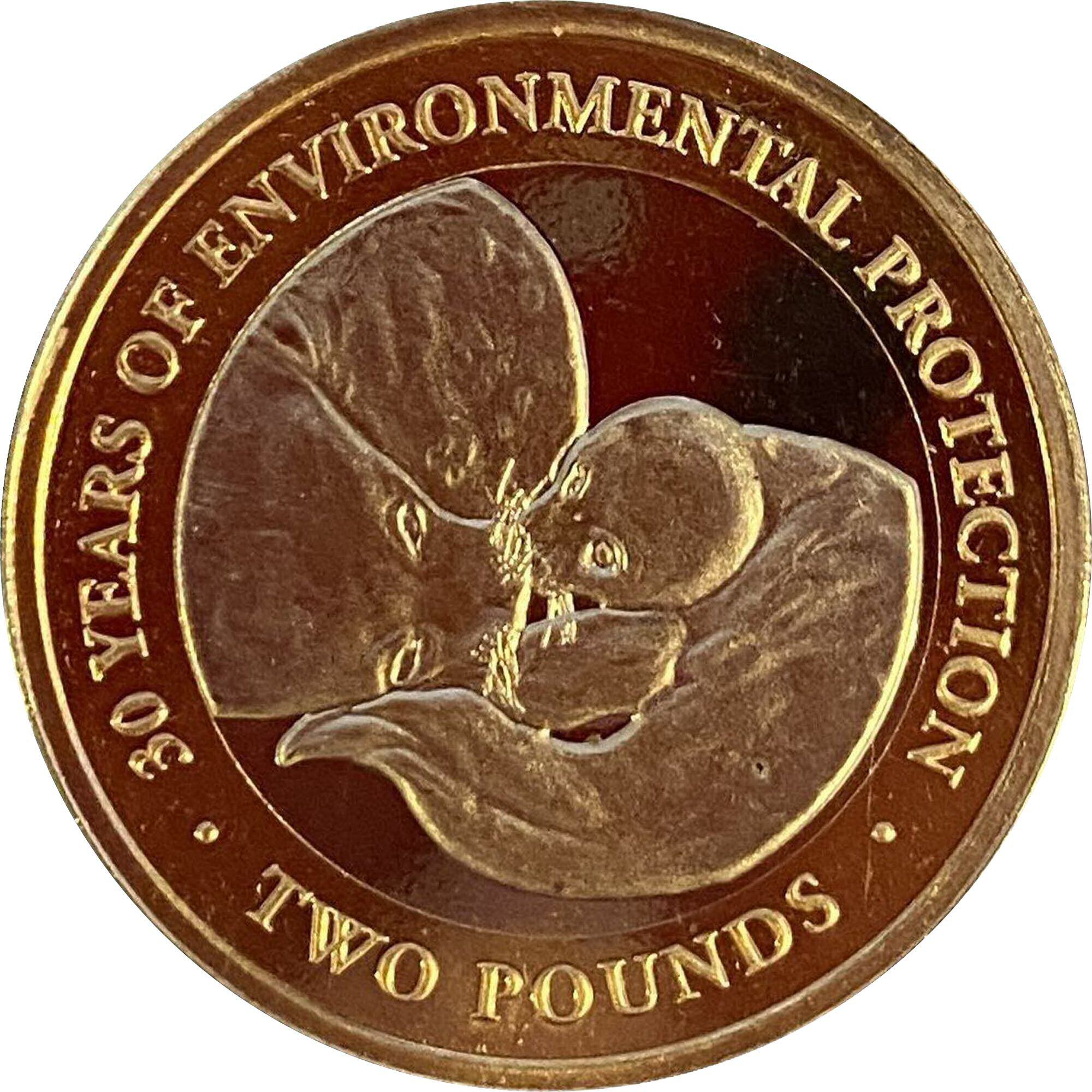 British Antarctic Territory 2 Pounds - Elizabeth II Environmental protection
