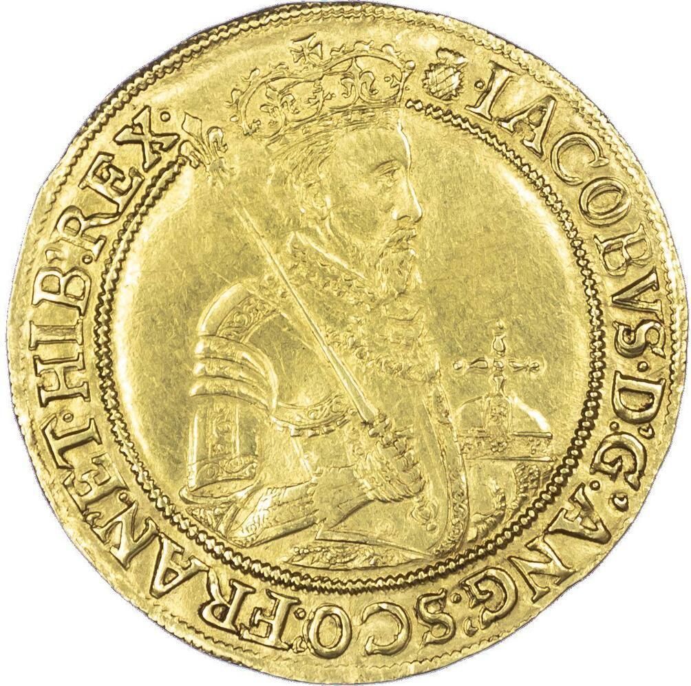 1 Sovereign - James I 1st coinage; 1st bust obverse