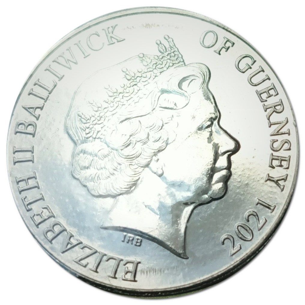 Guernsey 10 Pence - Elizabeth II Emperor Dragonfly obverse