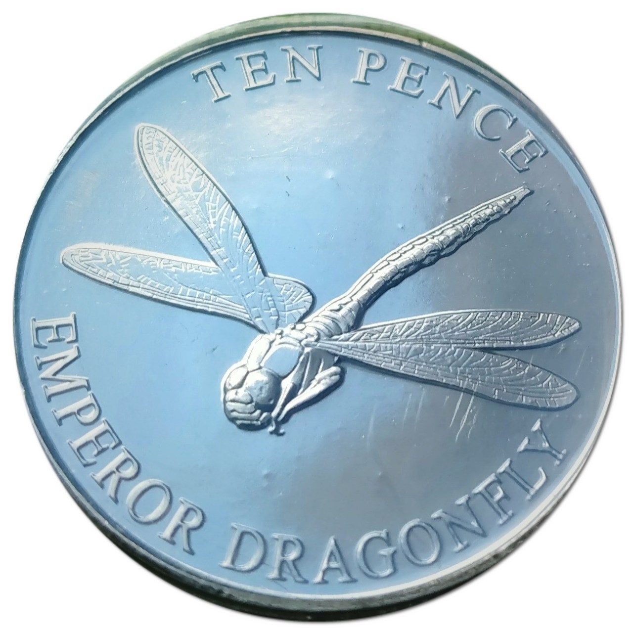 Guernsey 10 Pence - Elizabeth II Emperor Dragonfly