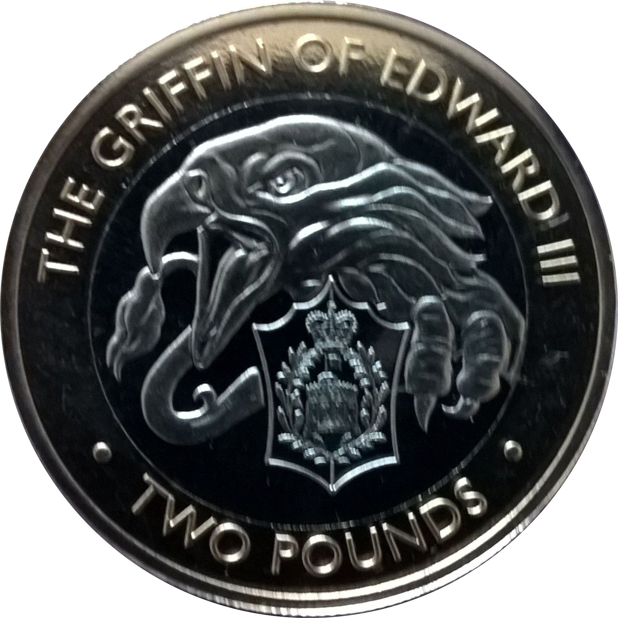 British Indian Ocean Territory 2 Pounds - Elizabeth II The Griffin of Edward III