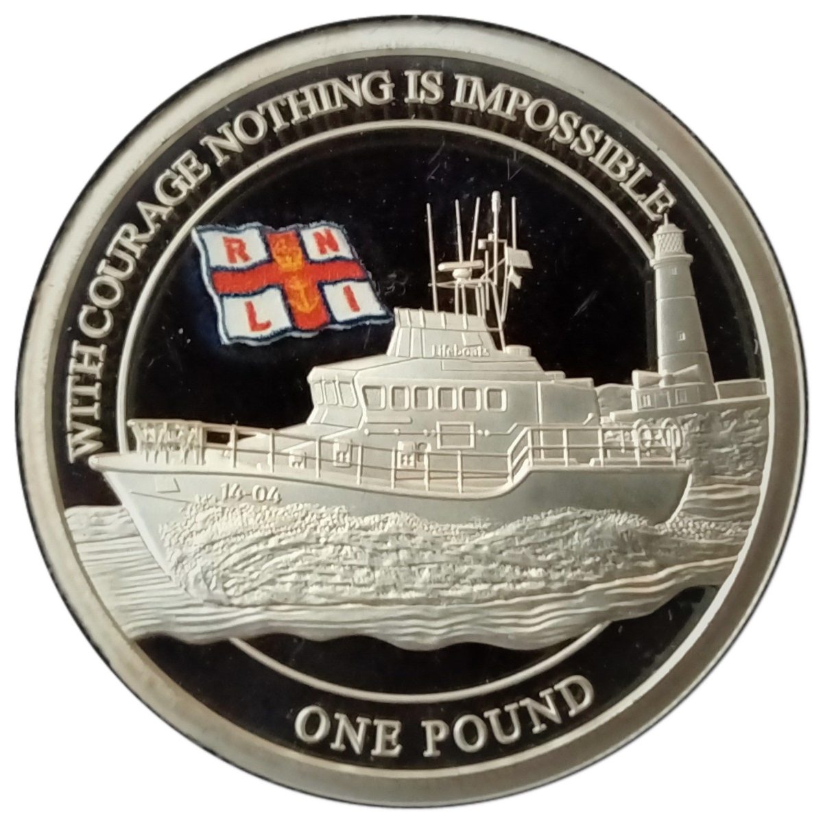 Alderney 1 Pound - Elizabeth II RNLI; Roy Barker I