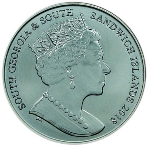 South Georgia and the South Sandwich Islands 2 Pounds - Elizabeth II Leopard Seal obverse