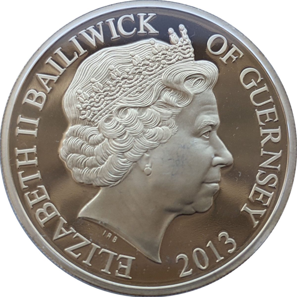 Guernsey 50 Pence - Elizabeth II Mallard obverse