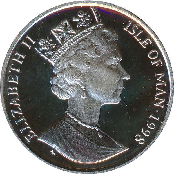 Isle of Man 10 Euros - Elizabeth II Manannan obverse