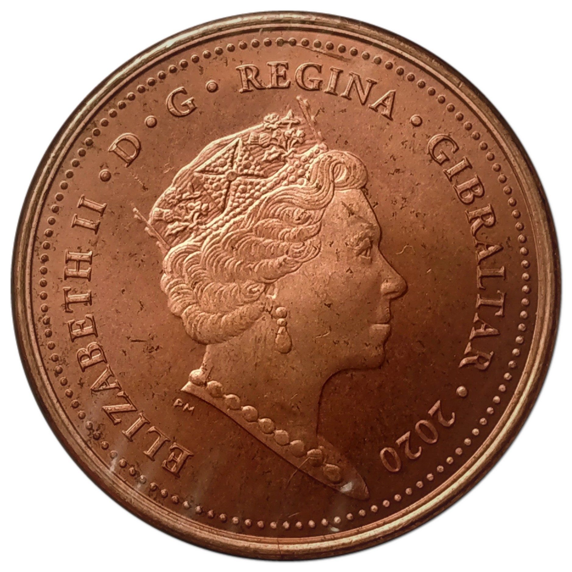 Gibraltar 2 Pence - Elizabeth II Small Boats Marina obverse