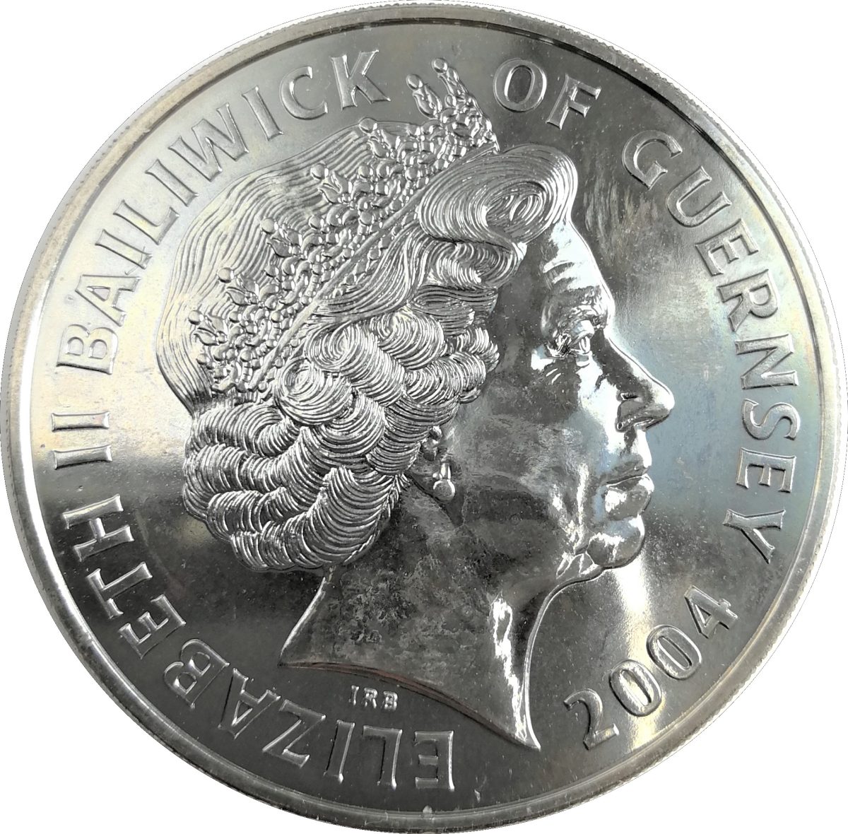 Guernsey 5 Pounds - Elizabeth II D-Day obverse