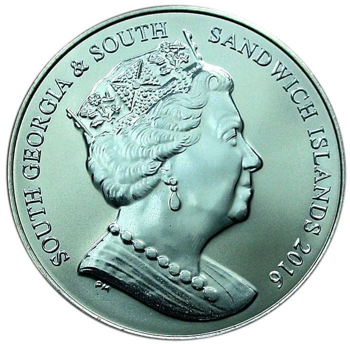 South Georgia and the South Sandwich Islands 2 Pounds - Elizabeth II Daylight Zone obverse