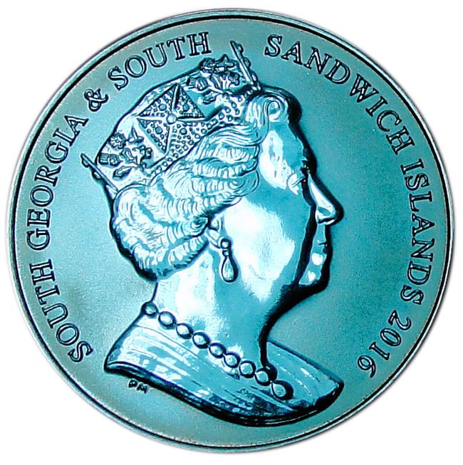 South Georgia and the South Sandwich Islands 2 Pounds - Elizabeth II Twilight Zone obverse
